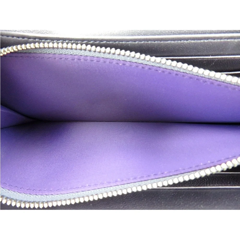 Dior Elegant Purple Quilted Wallet